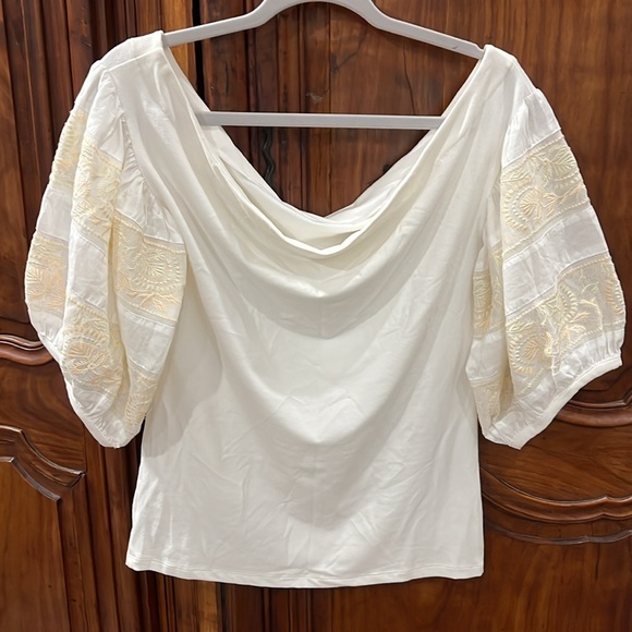 🎉Host Pick🎉 Free People puff sleeve top size L - Picture 5 of 5